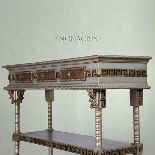 Byzantium Console Table ASB+SBL (Antique Silver Brown + Sienna Bronze Light)